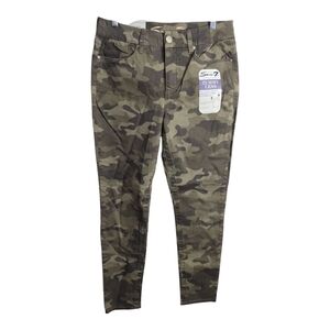 Seven7 Tummyless‎ High Rise Skinny Camo Boho Fall Jean 12